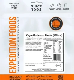 Expedition Foods Lunch/ Dinner-Vegan Mushroom Risotto - 450kcal