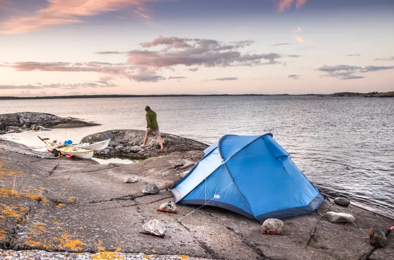 Fjallraven Backpacking & Lightweight Tents-Abisko View 2 Tent - Sand