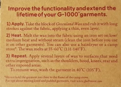 Fjallraven Clothing Cleaning & Proofing-Greenland Wax