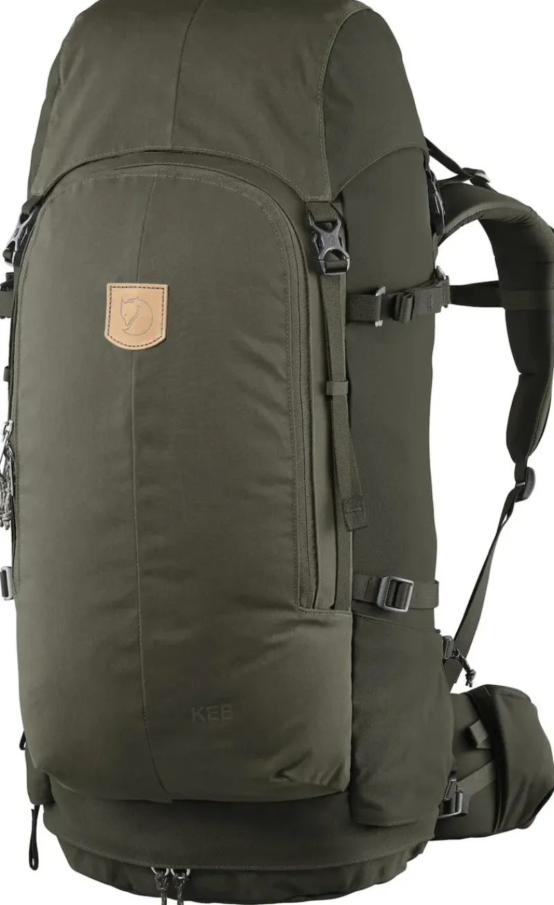 Fjallraven Backpacking Packs-Keb 52 Rucksack - Olive-Deep Forest