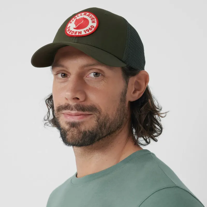 Fjallraven Hats-1960 Logo Langtradarkeps Cap - Green