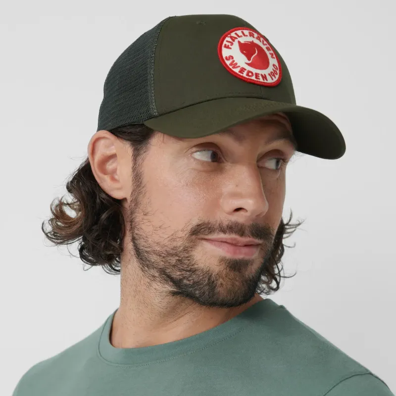 Fjallraven Hats-1960 Logo Langtradarkeps Cap - Green