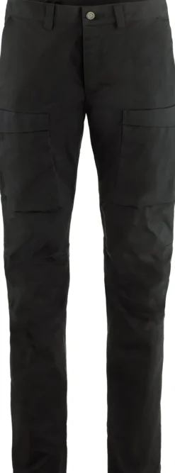 Fjallraven Trousers & Leg Wear-Mens Abisko Hybrid Trail Trousers - Black