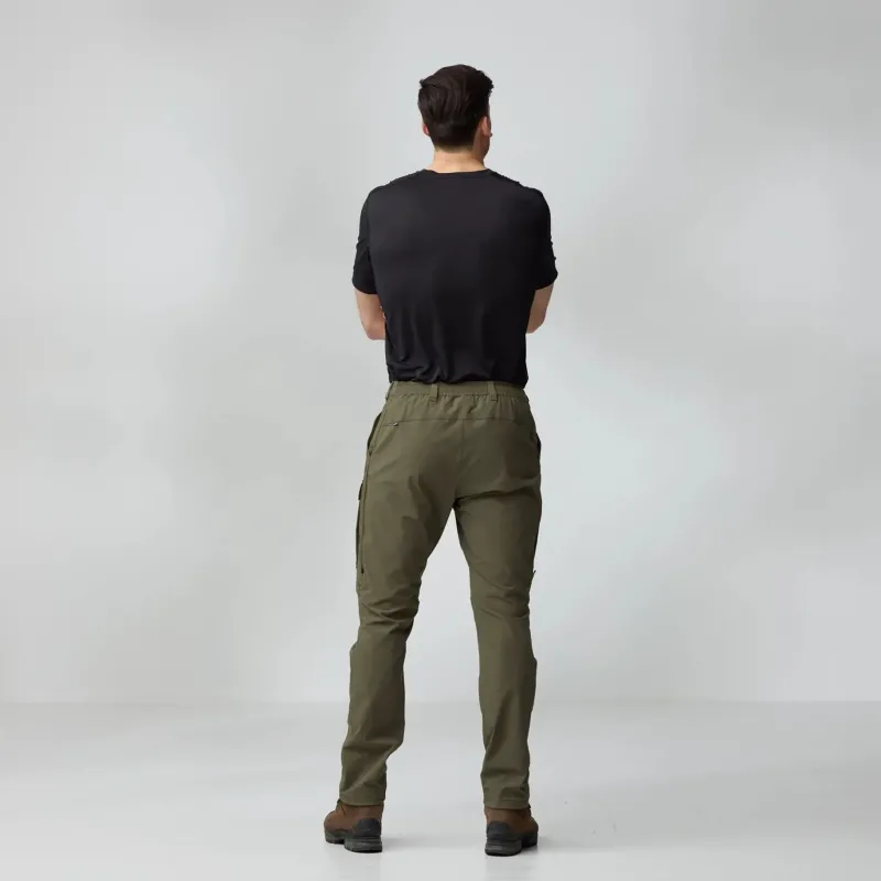 Fjallraven Trousers & Leg Wear-Mens Abisko Hybrid Trail Trousers - Black
