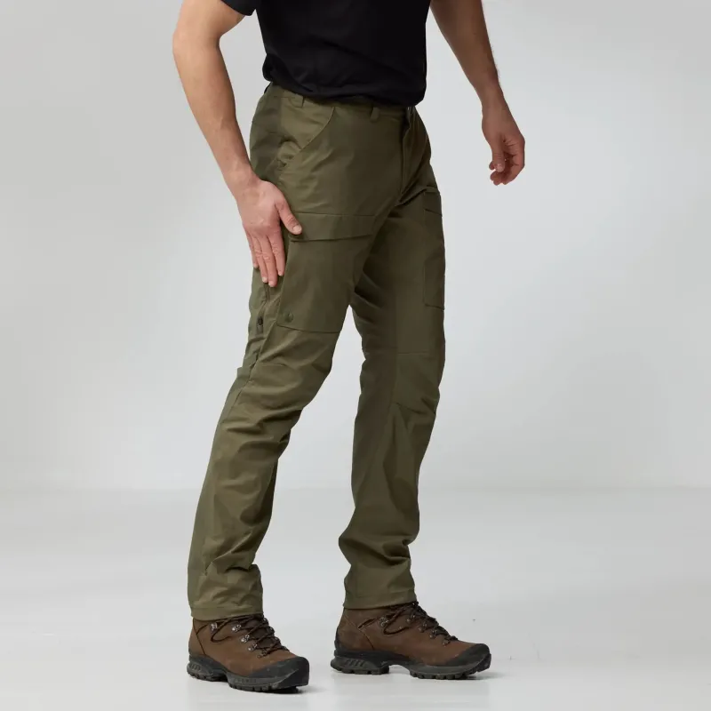 Fjallraven Trousers & Leg Wear-Mens Abisko Hybrid Trail Trousers - Black