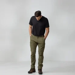 Fjallraven Trousers & Leg Wear-Mens Abisko Hybrid Trail Trousers - Black
