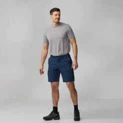Fjallraven Shorts-Mens Abisko Hybrid Trail Shorts - Navy