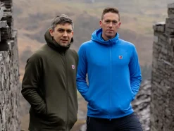 Fjallraven Fleece & Mid Layer-Mens Expedition Fleece Hoodie - UN Blue
