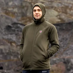 Fjallraven Fleece & Mid Layer-Mens Expedition Fleece Hoodie - Deep Forest
