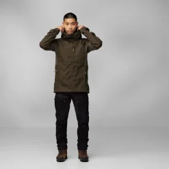 Fjallraven Casual Jackets-Mens Kaipak Jacket - Dark Olive