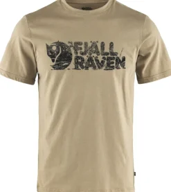 Fjallraven T-Shirts & Baselayers-Mens Lush Logo T-shirt - Fossil