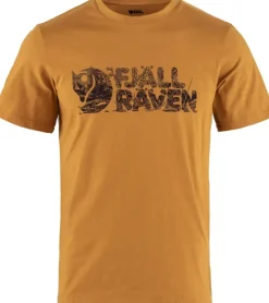 Fjallraven T-Shirts & Baselayers-Mens Lush Logo T-shirt - Acorn