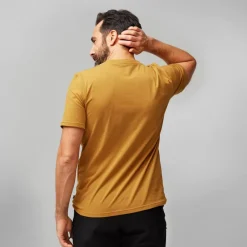 Fjallraven T-Shirts & Baselayers-Mens Lush Logo T-shirt - Acorn