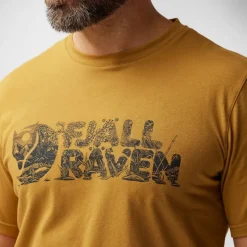 Fjallraven T-Shirts & Baselayers-Mens Lush Logo T-shirt - Acorn