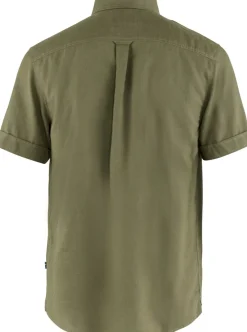 Fjallraven Shirts-Mens Ovik Travel SS Shirt - Green