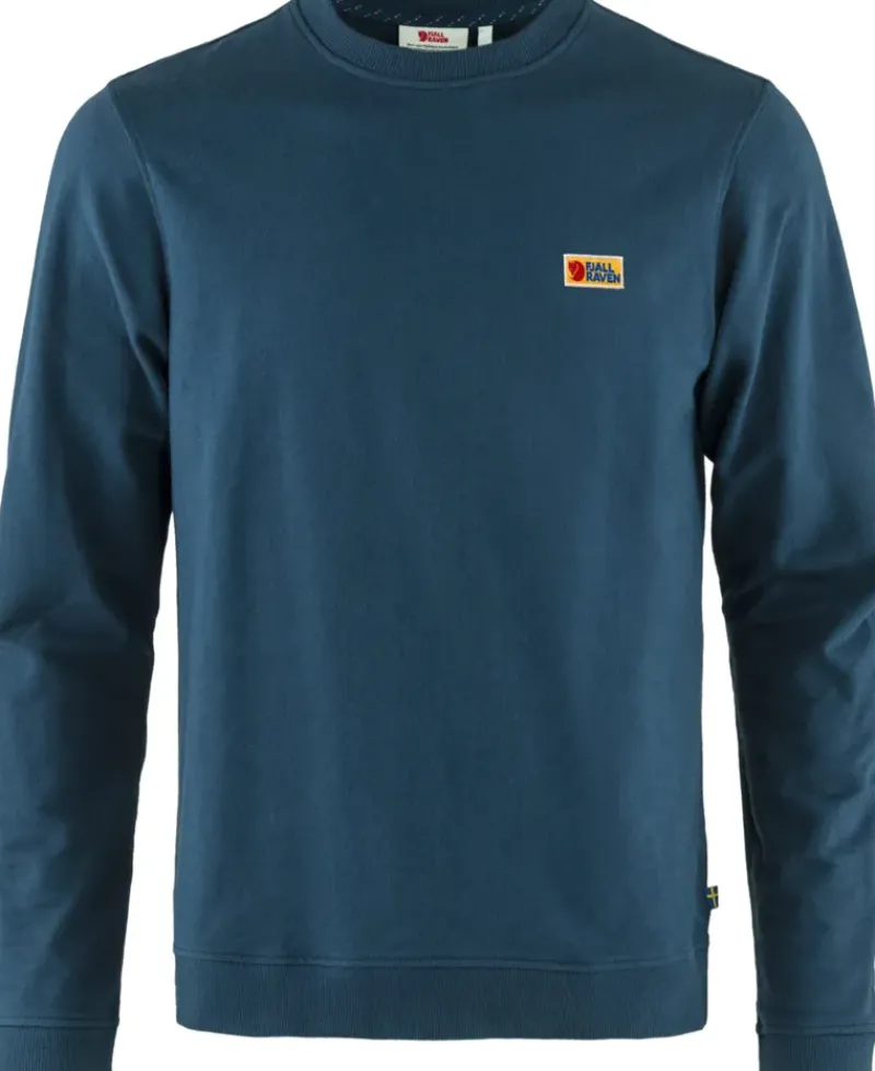 Fjallraven Fleece & Mid Layer-Mens Vardag Sweater - Storm