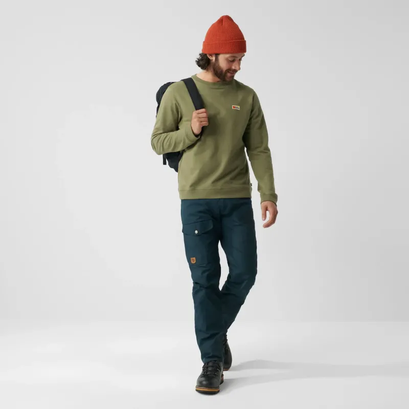 Fjallraven Fleece & Mid Layer-Mens Vardag Sweater - Storm