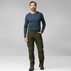 Fjallraven Trousers & Leg Wear-Mens Vidda Pro Trousers - Dark Grey-Black