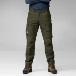 Fjallraven Trousers & Leg Wear-Mens Vidda Pro Trousers - Dark Grey-Black
