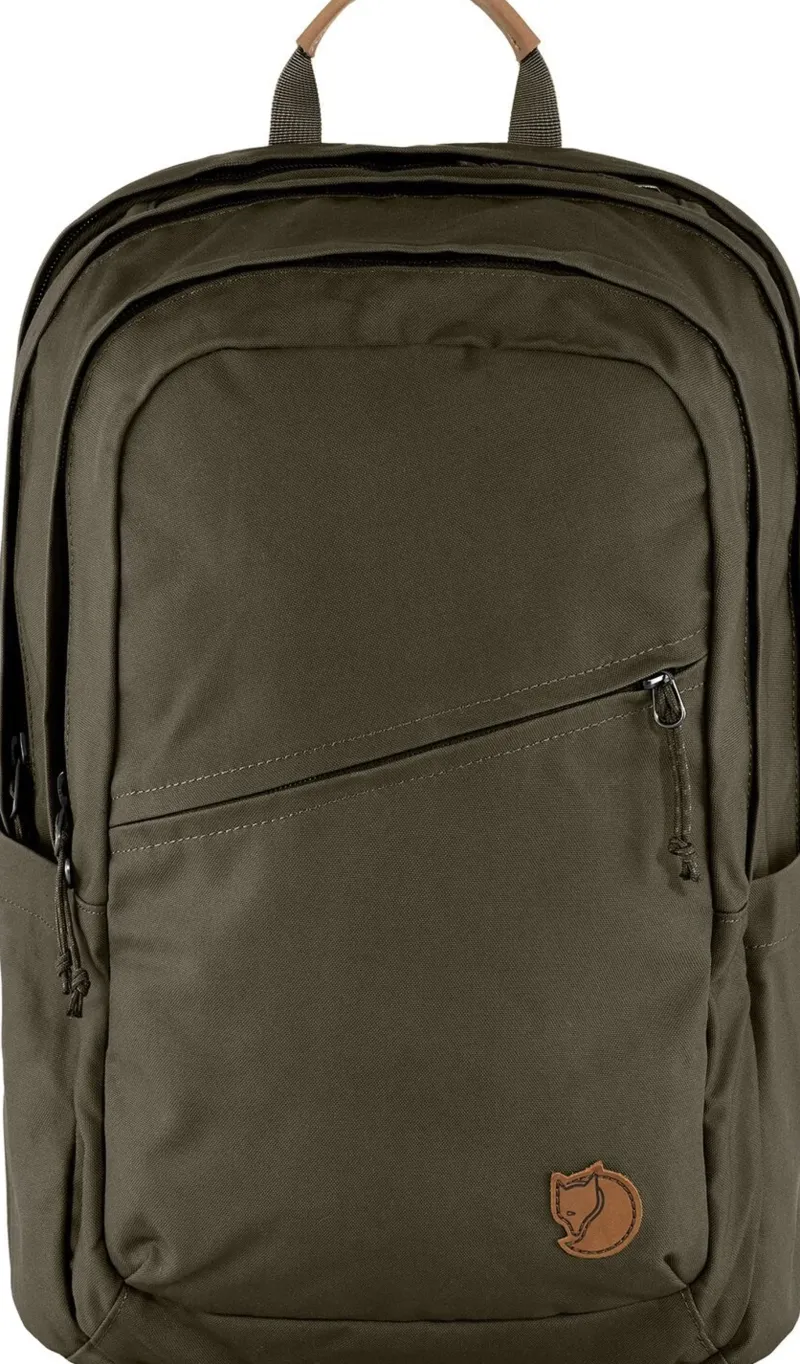 Fjallraven Day Packs-Raven 28L Rucksack - Dark Olive