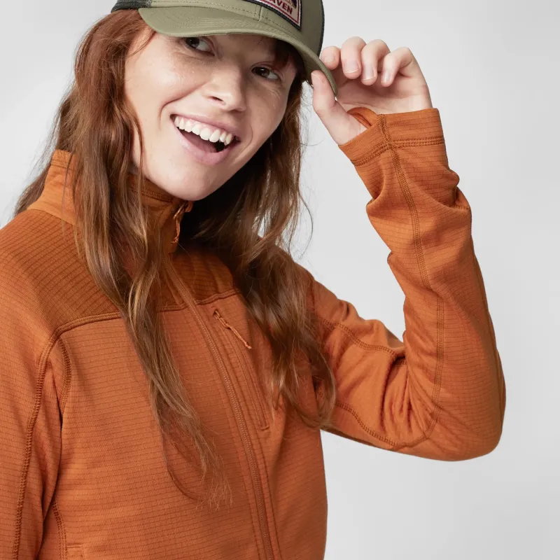 Fjallraven Fleece & Mid Layer-Womens Abisko Lite Fleece Jacket - Indigo Blue