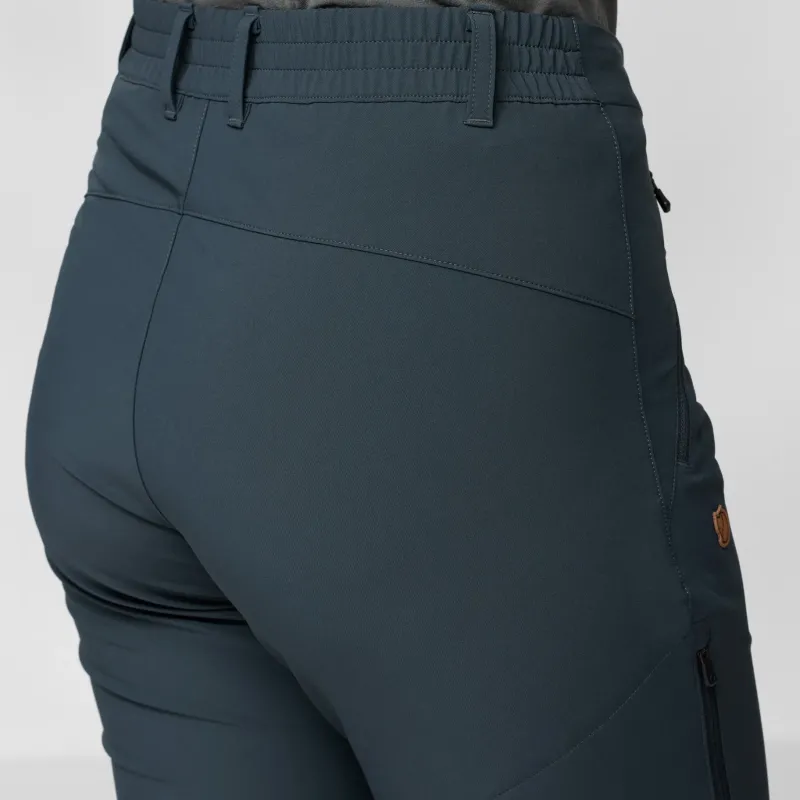 Fjallraven Trousers & Leggings-Womens Abisko Trail Stretch Trousers - Dark Navy