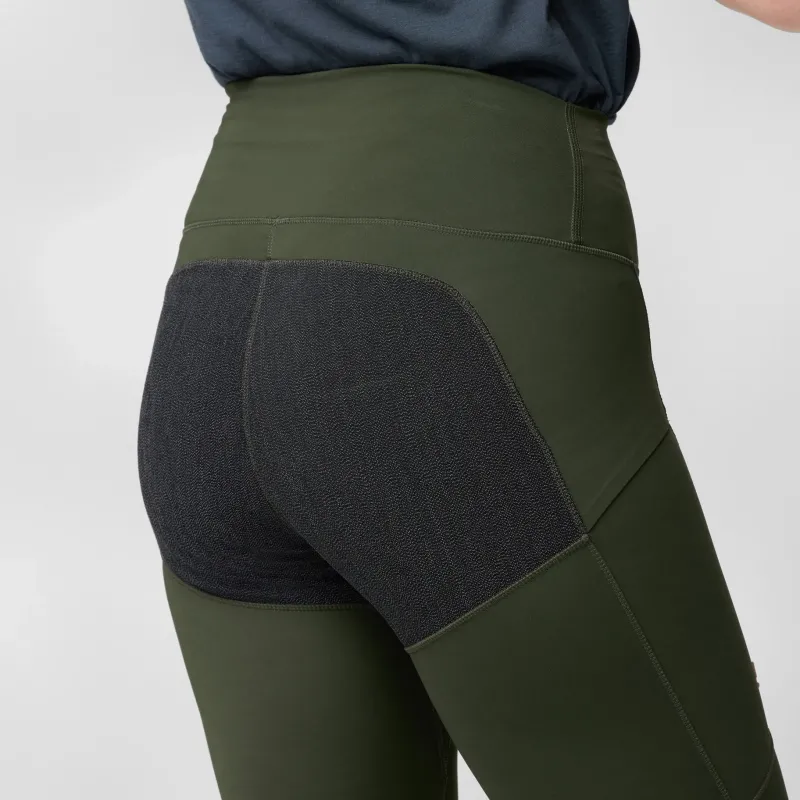 Fjallraven Trousers & Leggings-Womens Abisko Trekking Tights HD - Port