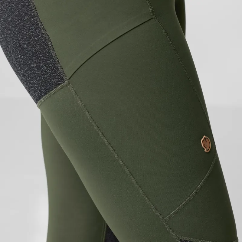 Fjallraven Trousers & Leggings-Womens Abisko Trekking Tights HD - Black