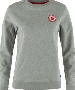 Fjallraven Fleece & Mid Layer-Womens 1960 Logo Badge Sweater - Grey-Melange