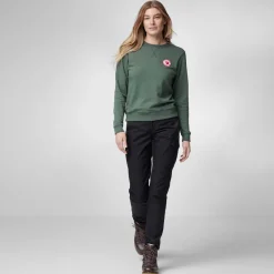 Fjallraven Fleece & Mid Layer-Womens 1960 Logo Badge Sweater - Grey-Melange
