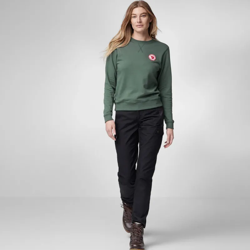 Fjallraven Fleece & Mid Layer-Womens 1960 Logo Badge Sweater - Grey-Melange