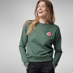 Fjallraven Fleece & Mid Layer-Womens 1960 Logo Badge Sweater - Grey-Melange
