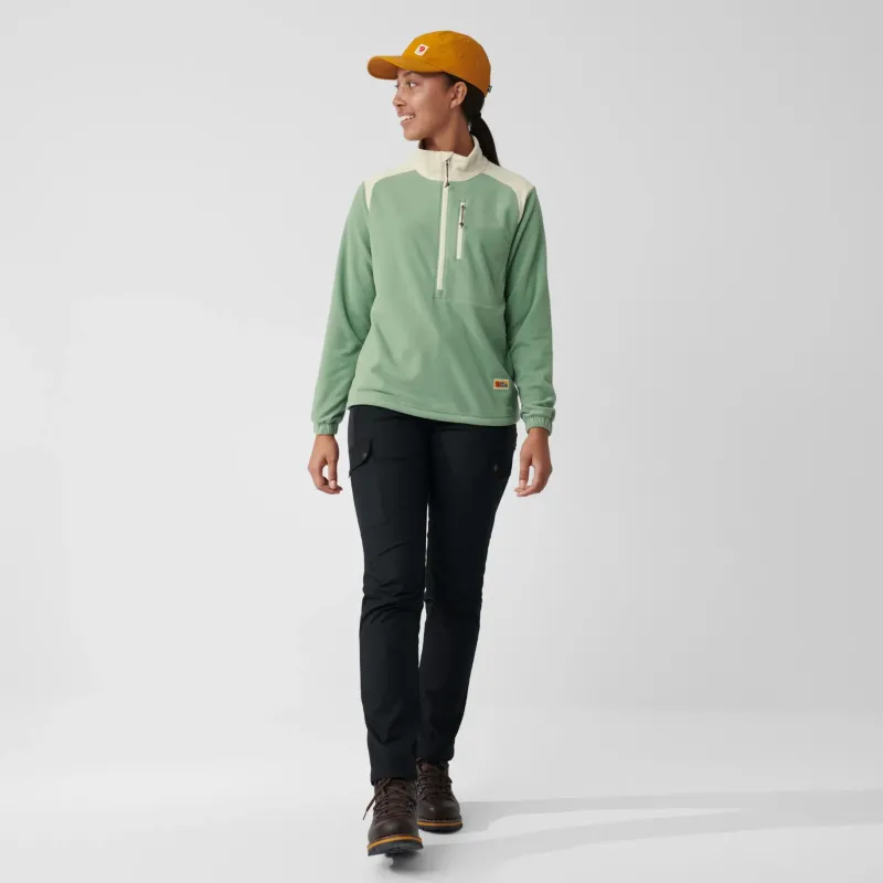 Fjallraven Fleece & Mid Layer-Womens Vardag Lite Fleece - Patina Green