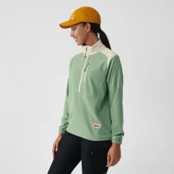 Fjallraven Fleece & Mid Layer-Womens Vardag Lite Fleece - Patina Green