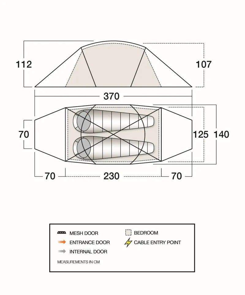 F10 Backpacking & Lightweight Tents-MTN 2 Tent