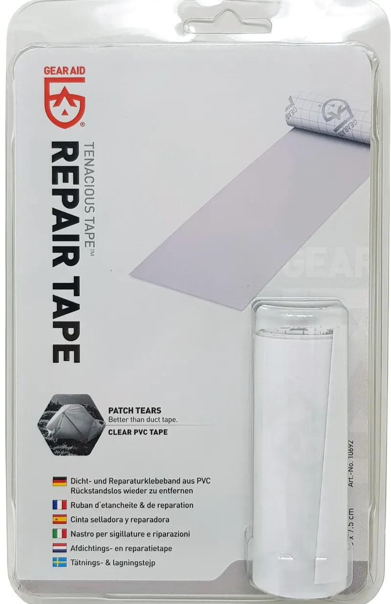 Gear Aid (Mcnett) Gear Repair-Gear Aid Tenacious Tape Repair Tape - Clear PVC