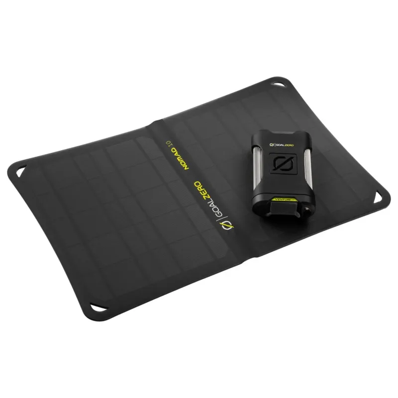 Goal Zero Power Banks And Solar Chargers-Venture 35 and Nomad 10 Power Kit