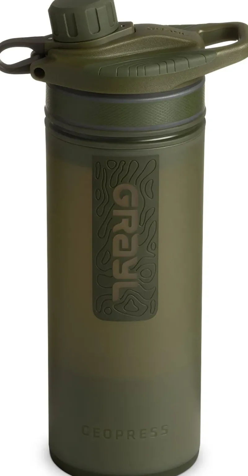 Grayl Water Purification-GeoPress Purifier Bottle - Olive Drab