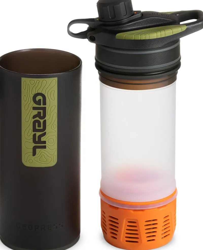 Grayl Water Purification-GeoPress Purifier Bottle - Black Camo