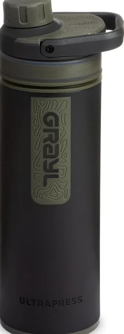 Grayl Water Purification-UltraPress Purifier Bottle - Camp Black