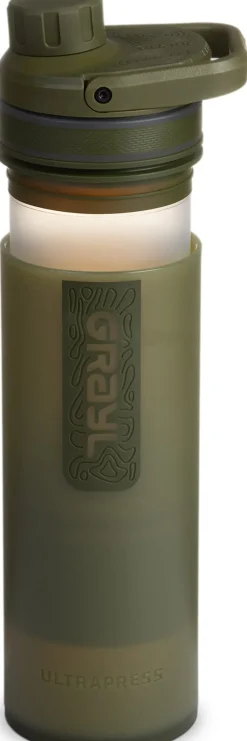 Grayl Water Purification-UltraPress Purifier Bottle - Olive Drab