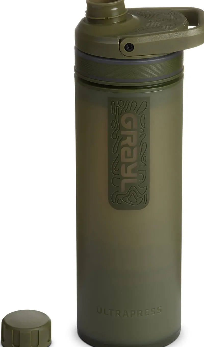 Grayl Water Purification-UltraPress Purifier Bottle - Olive Drab