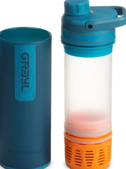 Grayl Water Purification-UltraPress Purifier Bottle - Forest Blue