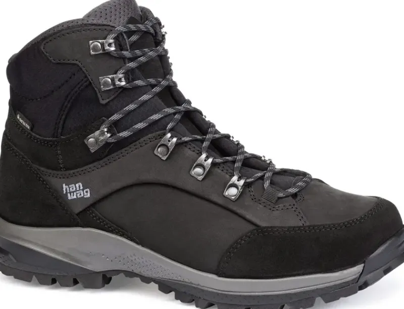Hanwag Hiking Shoes & Boots|Hiking Boots-Mens Banks SF Extra GTX Boots - Black-Asphalt