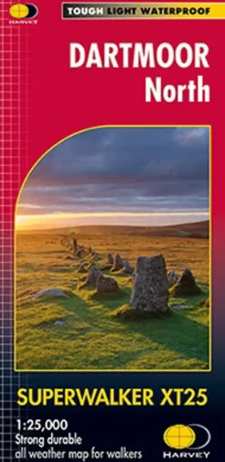 Harvey's Maps And Books-Harvey Dartmoor North Superwalker Map