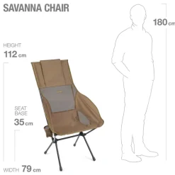 Helinox Camping Furniture-Savanna Chair - Coyote Tan