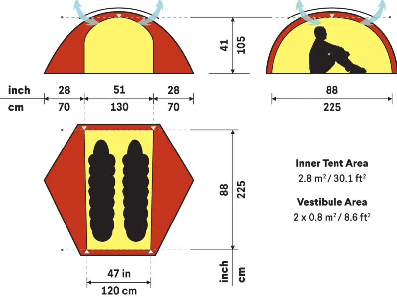 Hilleberg Backpacking & Lightweight Tents-Allak 2 Tent - Green