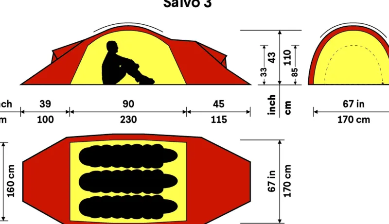 Hilleberg Backpacking & Lightweight Tents-Saivo 3 Tent - Green