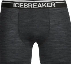 Icebreaker Underwear-Mens Anatomica Boxers - Jet Heather