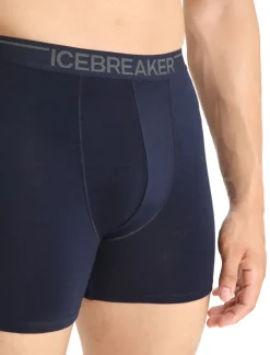 Icebreaker Underwear-Mens Anatomica Boxers - Midnight Navy